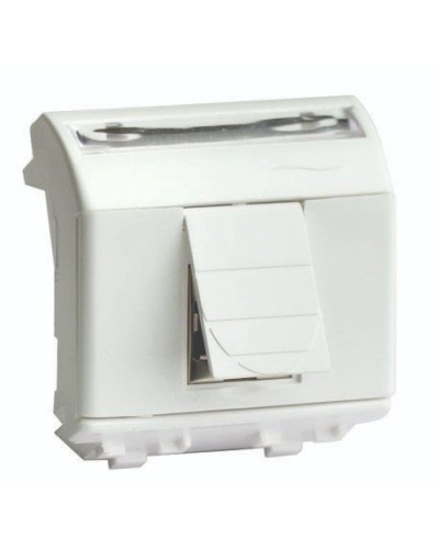Розетка RJ-45 Brava 2 модуля слоновая кость (75450S): Розетка компьютерная с двумя разъёмами в Смоленске