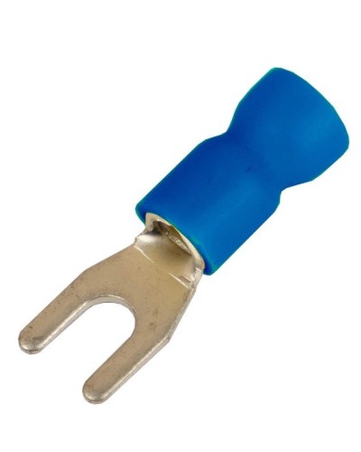 Наконечник вилочный НВИ 1,5-2,5 М3 (D3,2мм) (100 шт) (2B13P-EE-PVC). Наконечник вилочный с изолированным фланцем ПВХ. ДКС в Смоленске