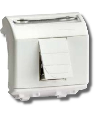 Розетка RJ-45 Brava 2 модуля белая (76655B): Розетка компьютерная с двумя разъёмами в Смоленске