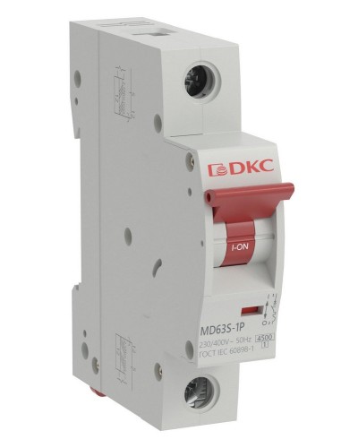 YON max MD63S 1P 25А 4,5кА C (MD63S-1PC25). Автоматический выключатель. ДКС в Смоленске