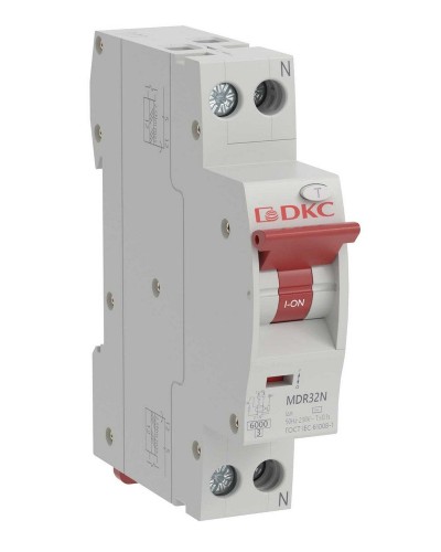 YON max MDR, 1P+N, 30mA, 16A, 6kA, А (MDR32N-1N2C16-A). Компактный автоматический выключатель дифференциального тока. ДКС в Смоленске