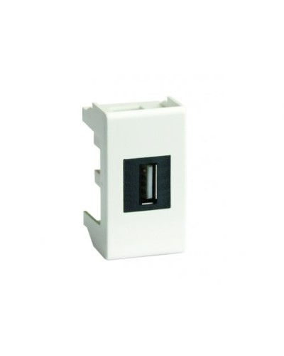 Розетка USB 2.0 Brava 1 модуль белая (76200B): Розетка USB в Смоленске