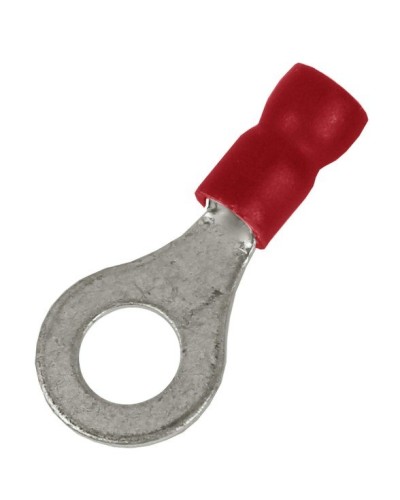 Наконечник НКИ 0,25-1,5 М5 (D5,3мм) с отверстием под винт (100 шт) (2A5P-EE-PVC). Наконечник с отверстием под винт и изолированным фланцем ПВХ. ДКС в Смоленске