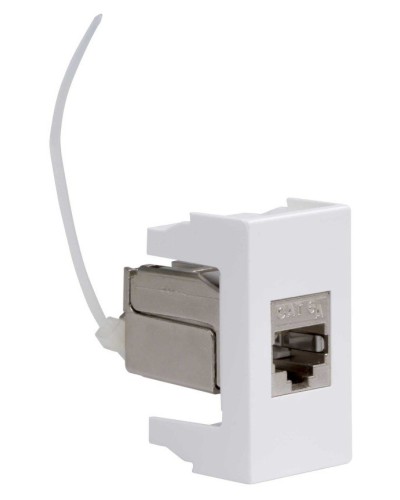 Розетка RJ-45 Viva 1 модуль кат.6A белая (45078). Розетка компьютерная экранированная с одним разъёмом. ДКС в Смоленске