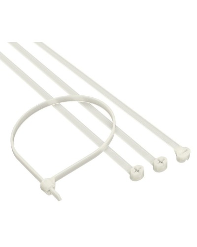 Хомут 2,5x100 P6.6, белый (100шт) (21203SR): Хомут с двойным замком в Смоленске