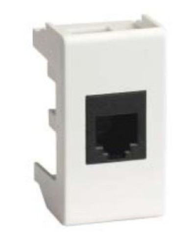 Розетка RJ-45 Viva 1 модуль белая (45038): Розетка компьютерная с одним разъёмом в Смоленске