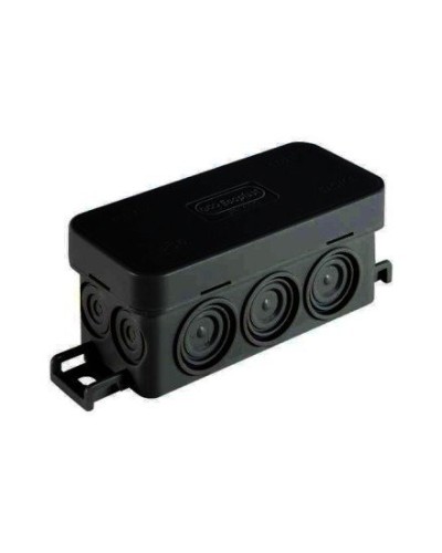 Коробка JBL090 90х42х40, 10 вых., IP55, черная (44055BL-1). Коробка монтажная. Экопласт в Смоленске