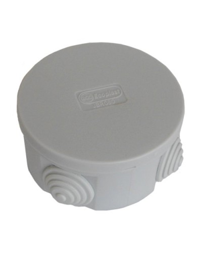 Коробка JBR080 D=80х40, 4 вых., IP44, белая (44005W-1). Коробка монтажная. Экопласт в Смоленске