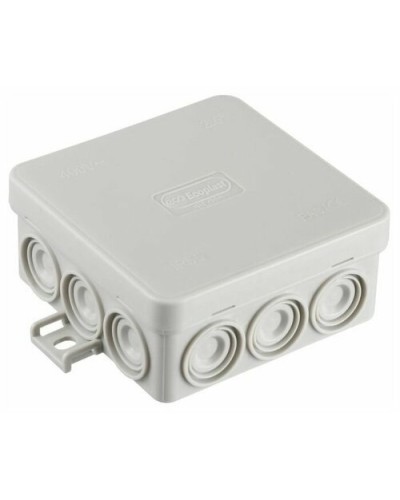 Коробка JBL085 85х85х38, 12 вых., 6P (0,15-4мм²) серая (43655HF-GR). Коробка монтажная, огнестойкая, без галогена. Экопласт в Смоленске