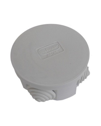 Коробка 3001 D70x36, 4 вых, IP55, серая (44001). Коробка монтажная. Экопласт в Смоленске