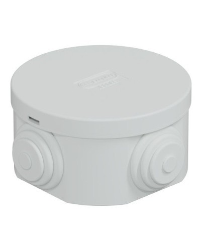 Коробка JBR065 D=65х35, 4 вых., IP44, белая (44004W-1). Коробка монтажная. Экопласт в Смоленске