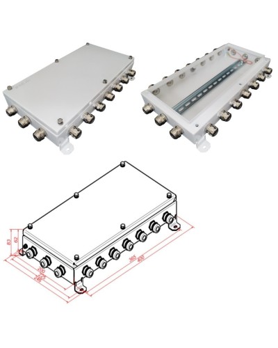 КМ IP66-2040. Коробка монтажная электротехническая. Гефест в Смоленске