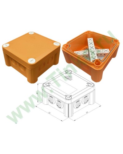 КМ-О-1212(П)(18к)-IP55: Коробка монтажная огнестойкая в Смоленске