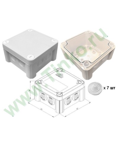 КМ-1212(П)-IP55. Коробка монтажная. Гефест в Смоленске