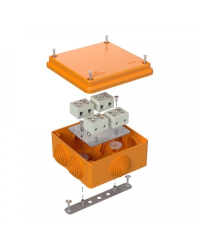 Коробка огнестойкая 100х100х50 для о/п (40-0300-FR6.0-8). Коробка огнестойкая для открытой установки. Промрукав в Смоленске
