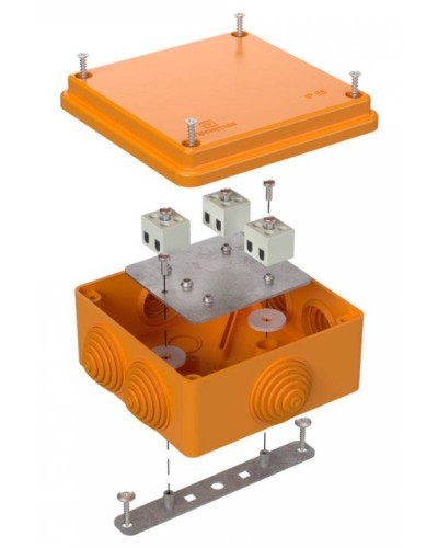Коробка огнестойкая 100х100х50 (40-0300-FR1.5-6). Коробка огнестойкая для открытой установки. Промрукав в Смоленске